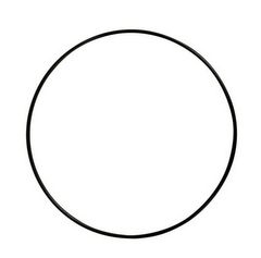 Metal ring ø15 cm farve sort